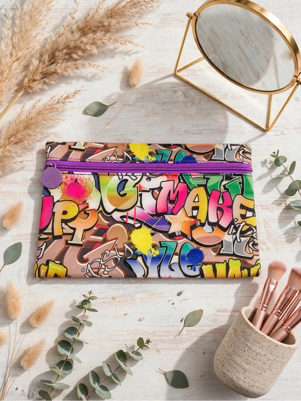 💥 4/$20 🆕 Ipsy Graffiti Cosmetic Bag